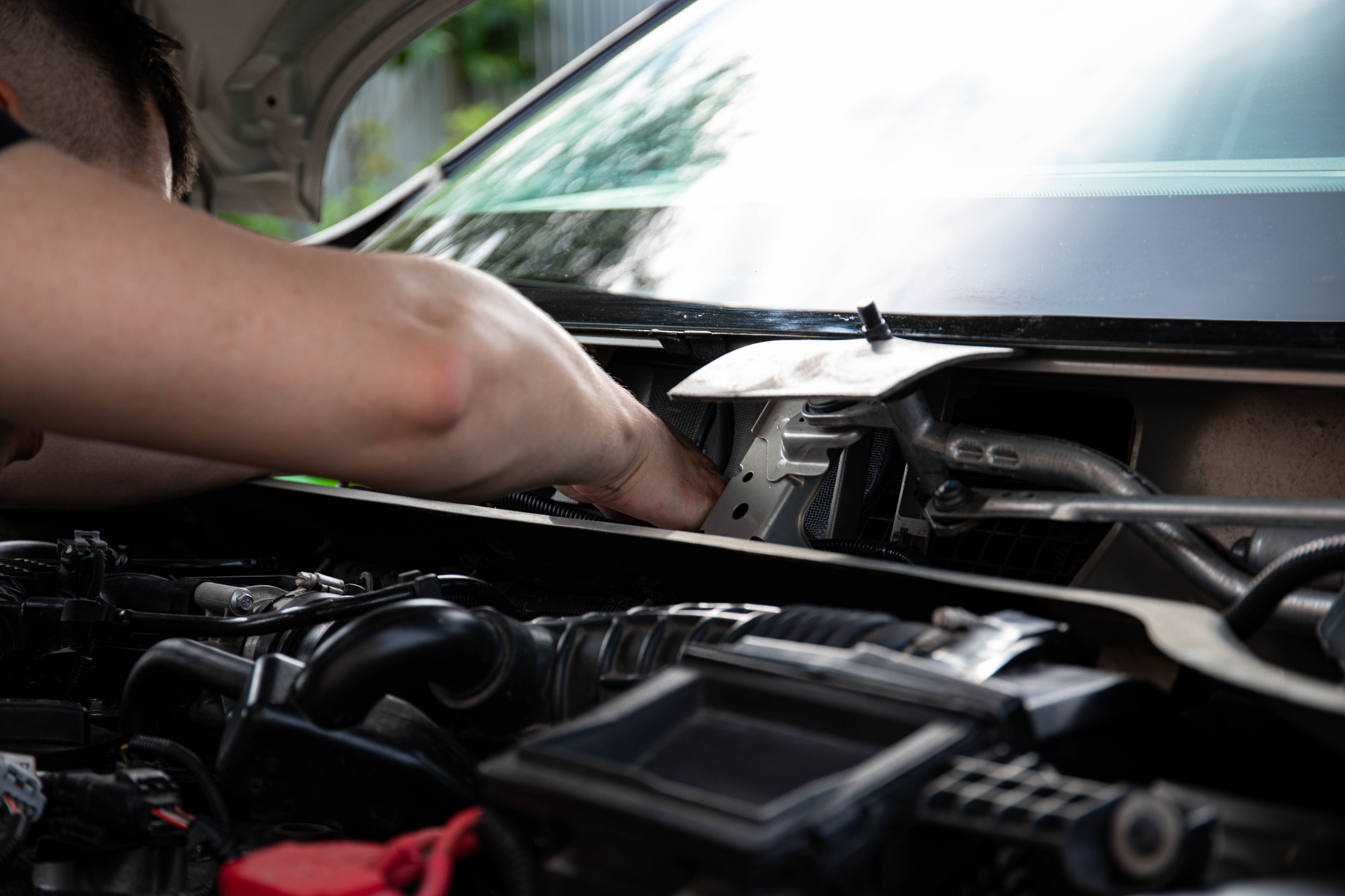 Tire service work